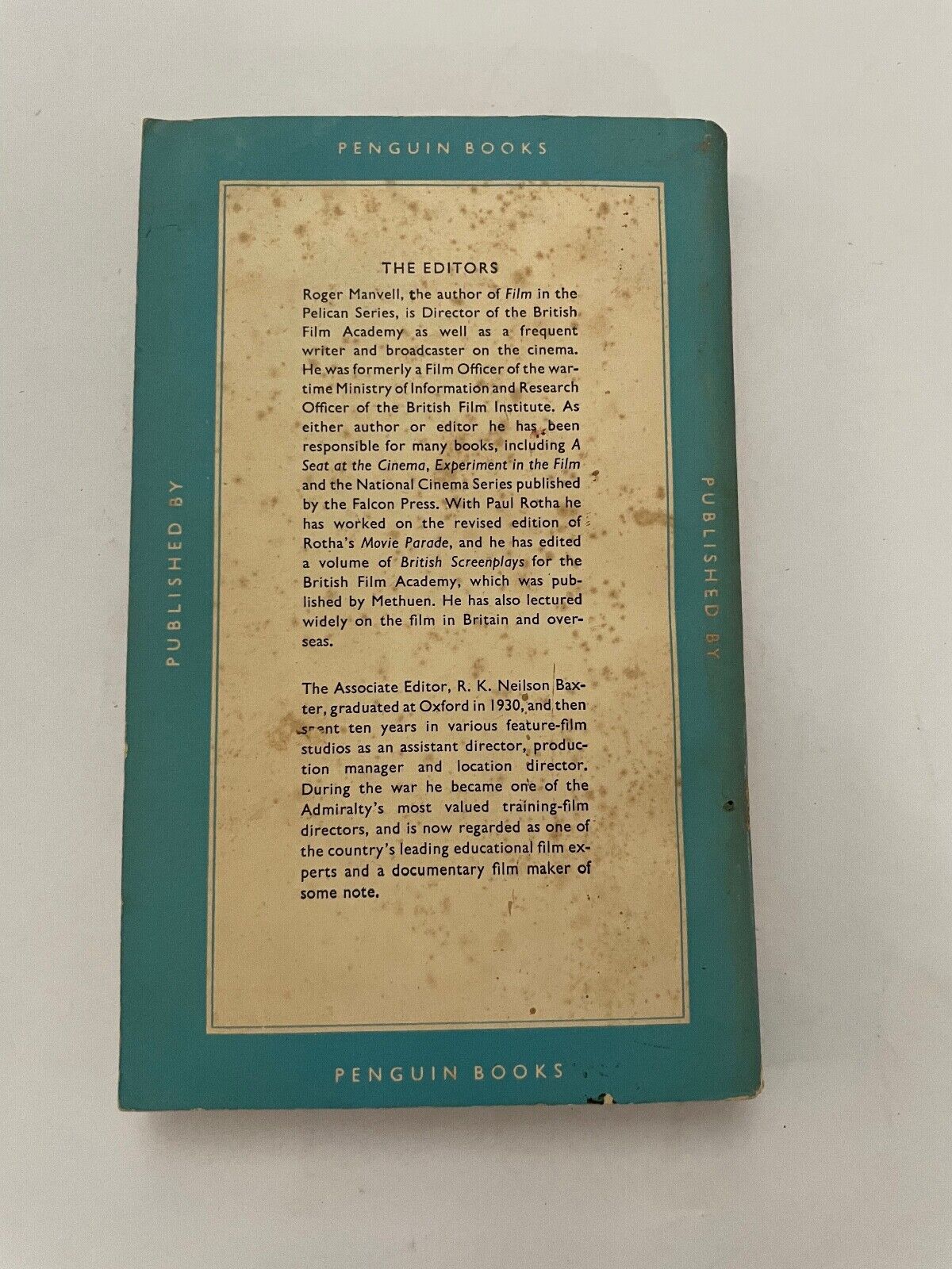 The Cinema, 1951 by Roger Manvell (Pelican Books)