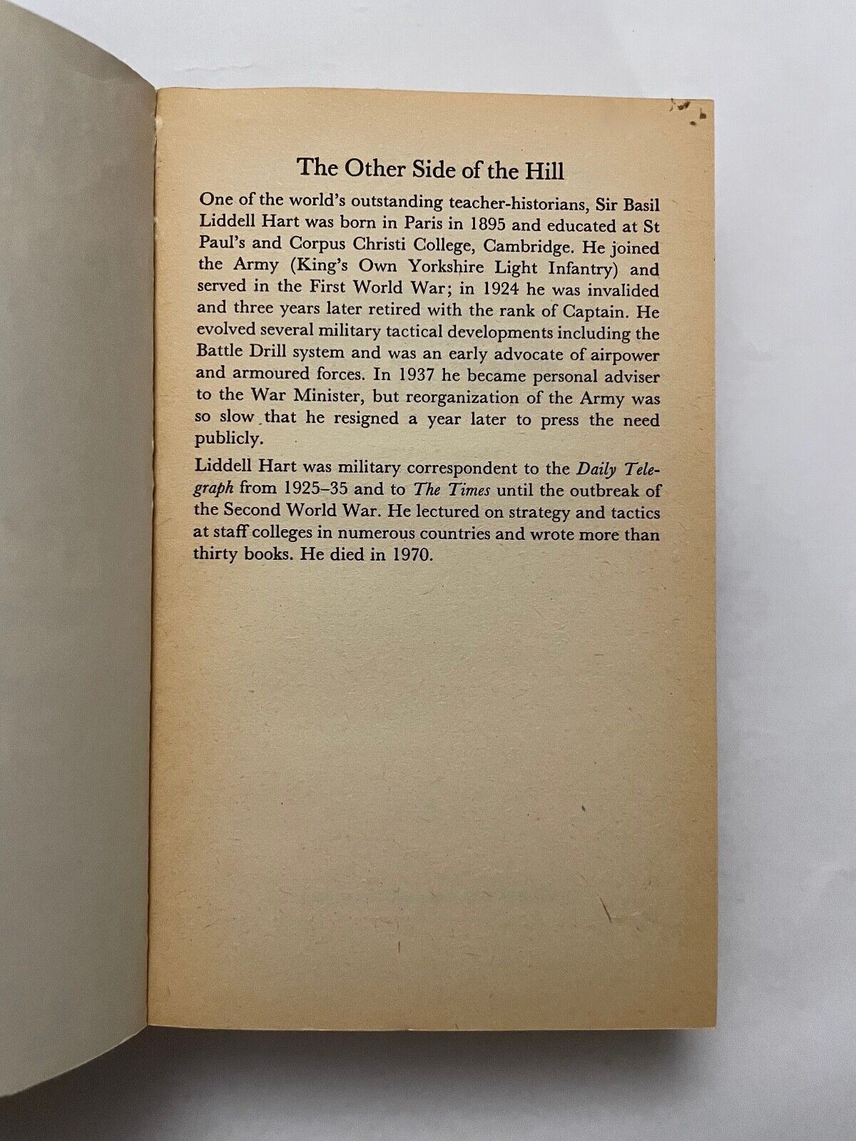 The Other Side of the Hill by Liddell Hart