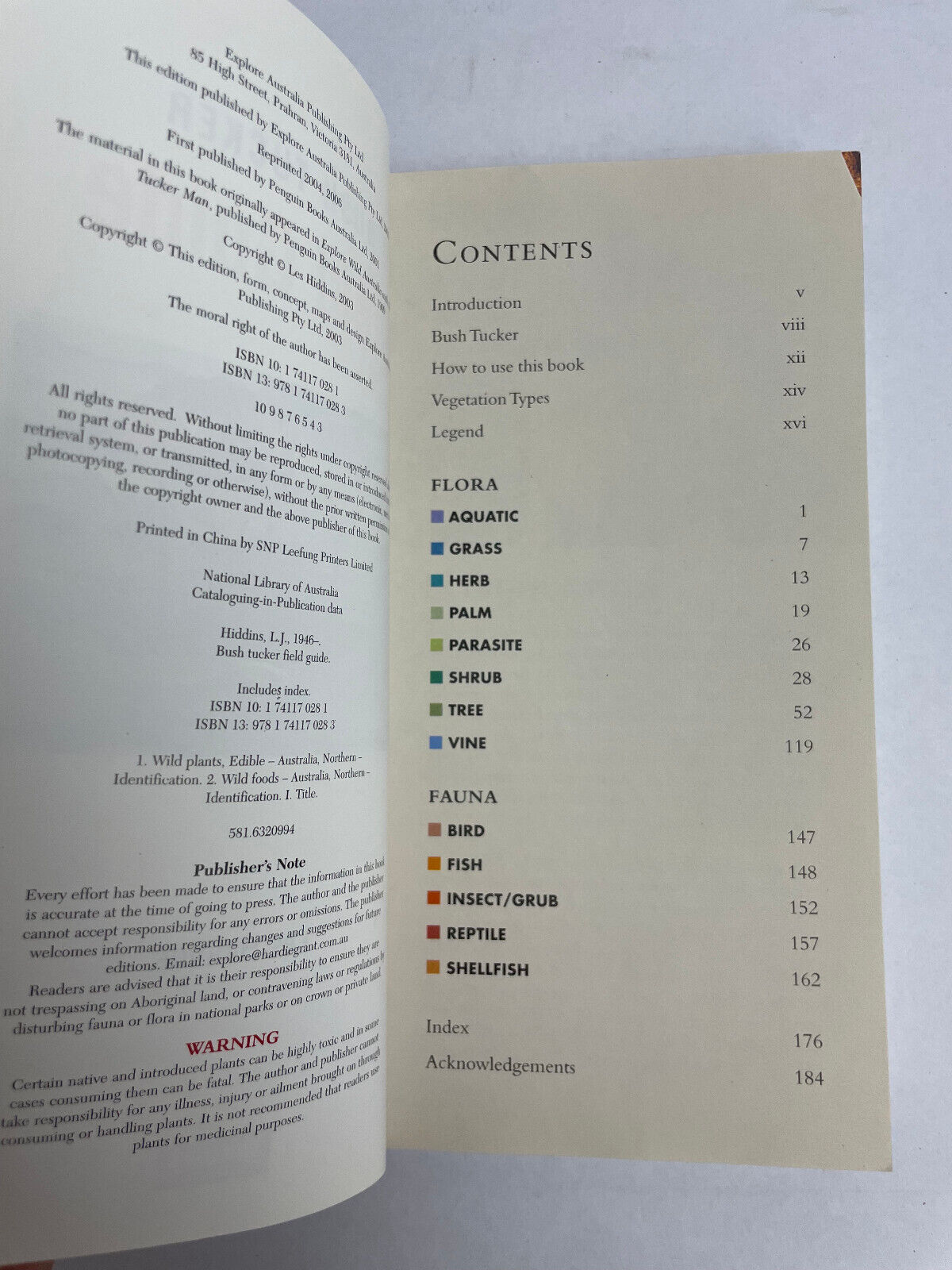 Bush Tucker Field Guide 175 Species Identified by Les Hiddins (Paperback 2003)