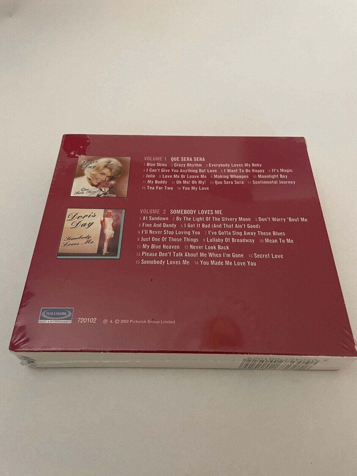 Doris Day 2 cd set Que Sera, Somebody Loves Me NEW SEALED