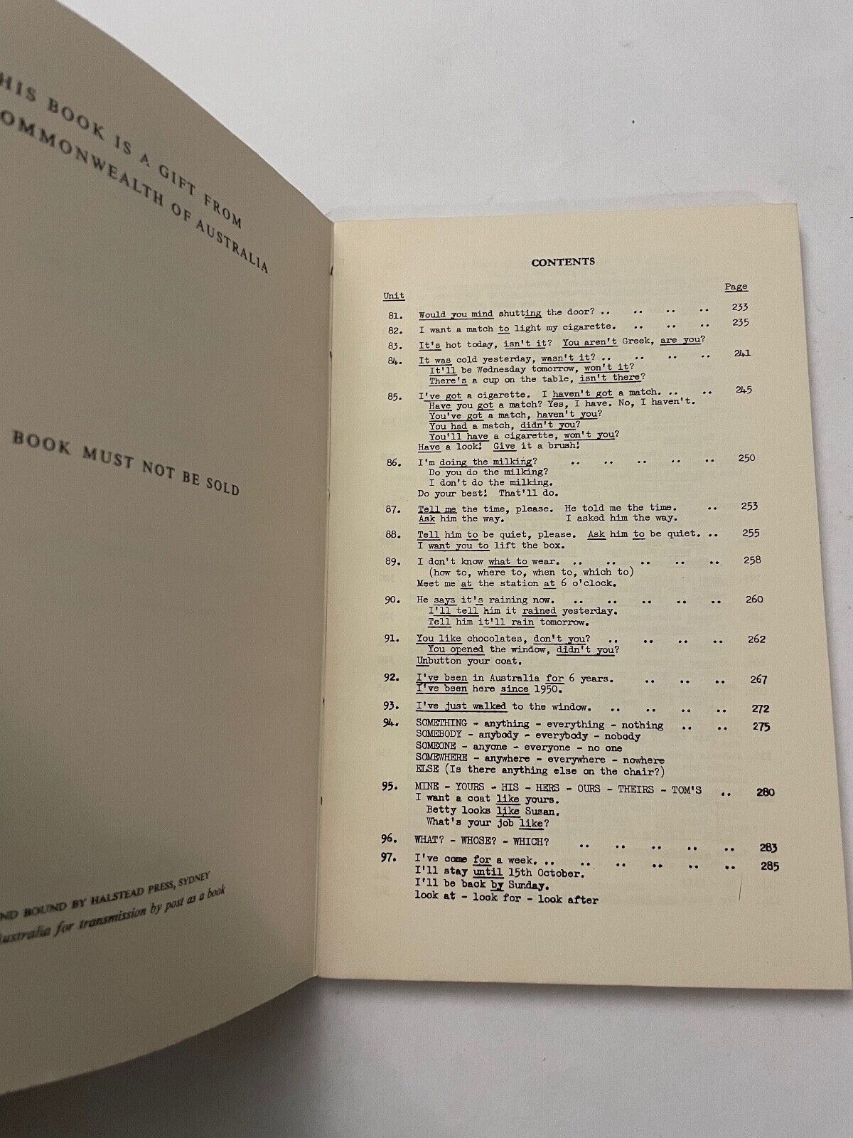 English for Newcomers to Australia, Students Book 2, 1958 Immigration History