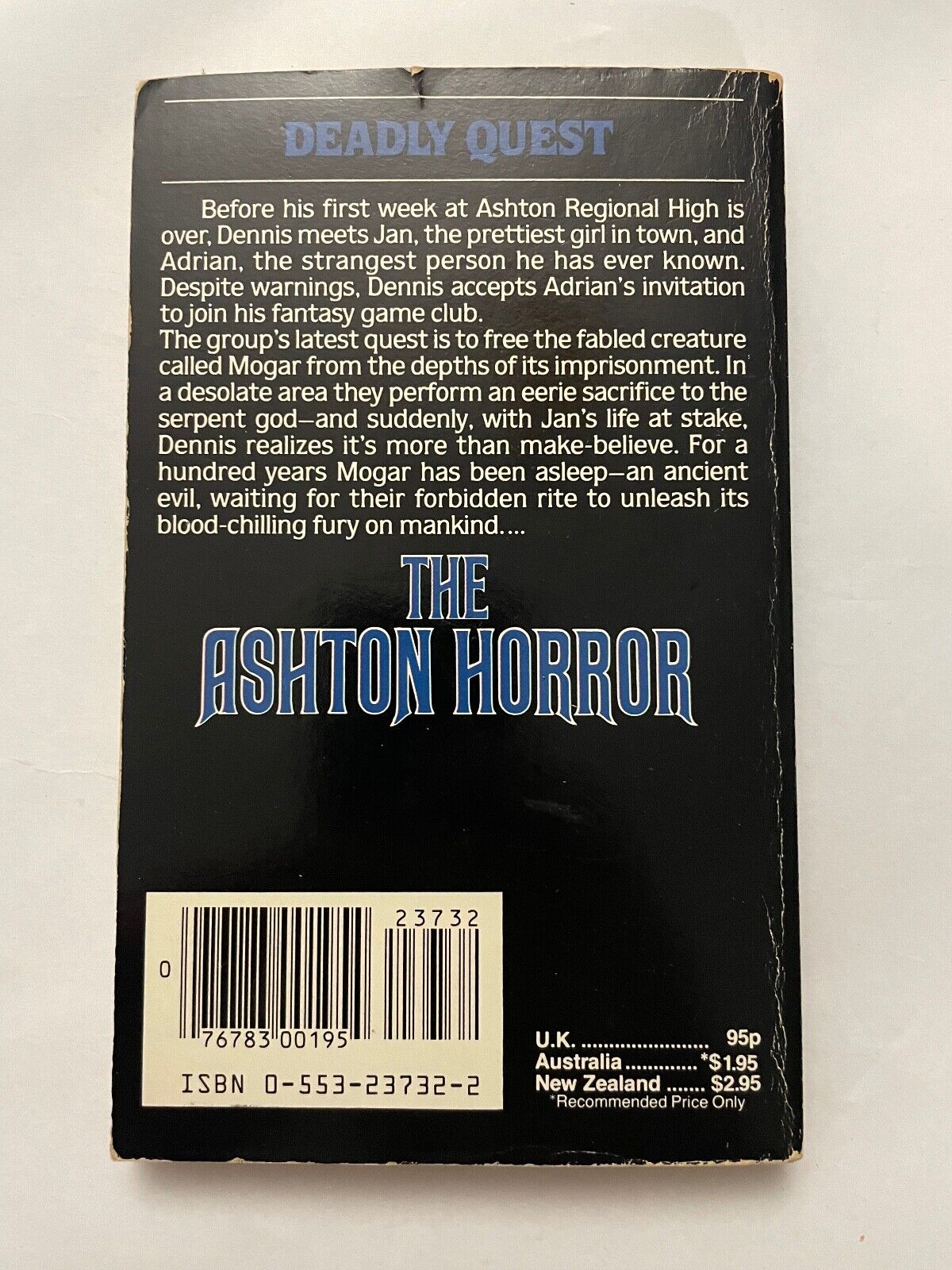 The Ashton Horror (Dark Forces) by Laurie Bridges (Paperback, 1984) 1st ed