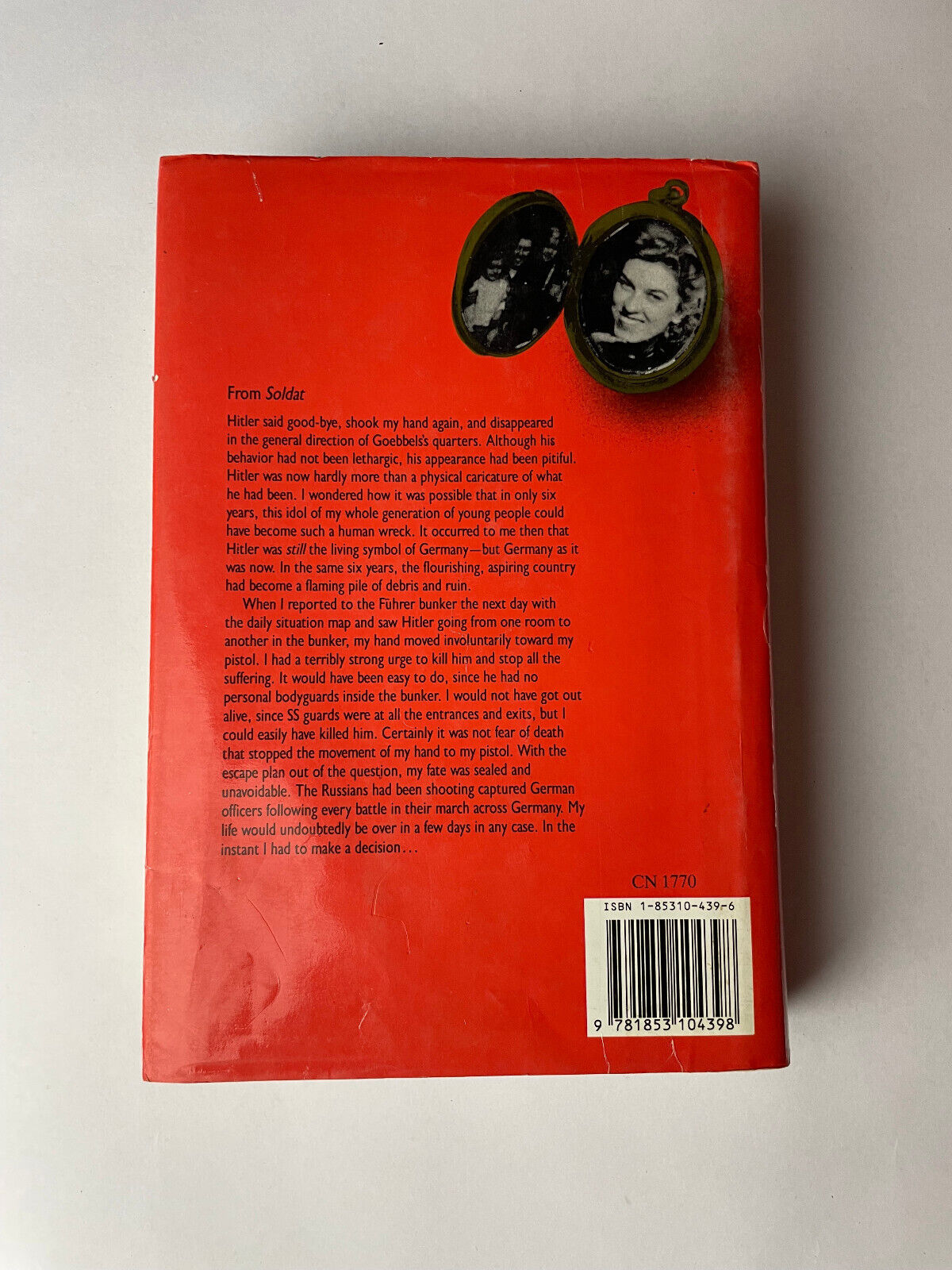 SOLDAT - REFLECTIONS OF A GERMAN SOLDIER 1936 - 1949