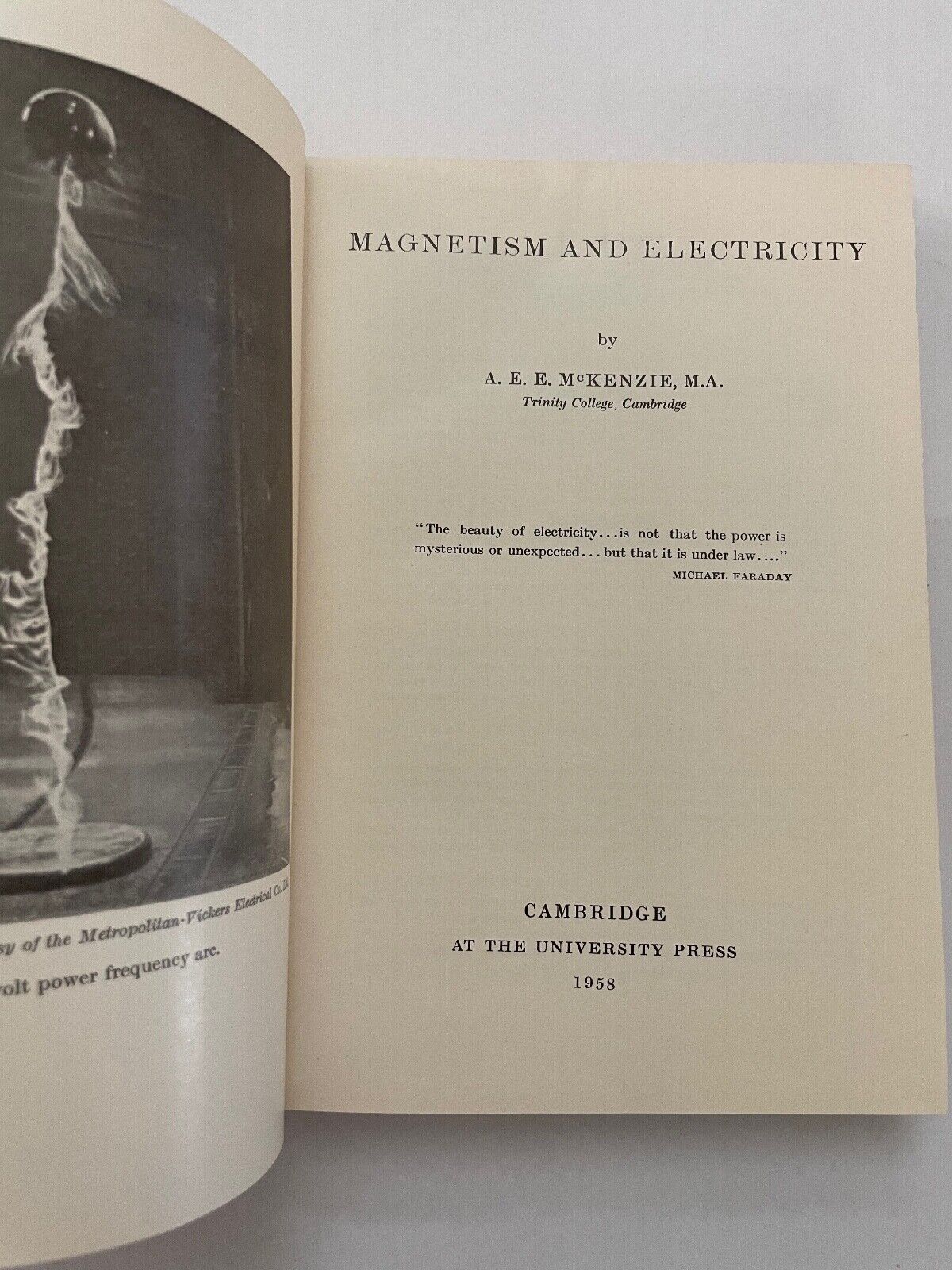 Magnetism and Electricity by A. E. E. Mckenzie (English) Paperback Book