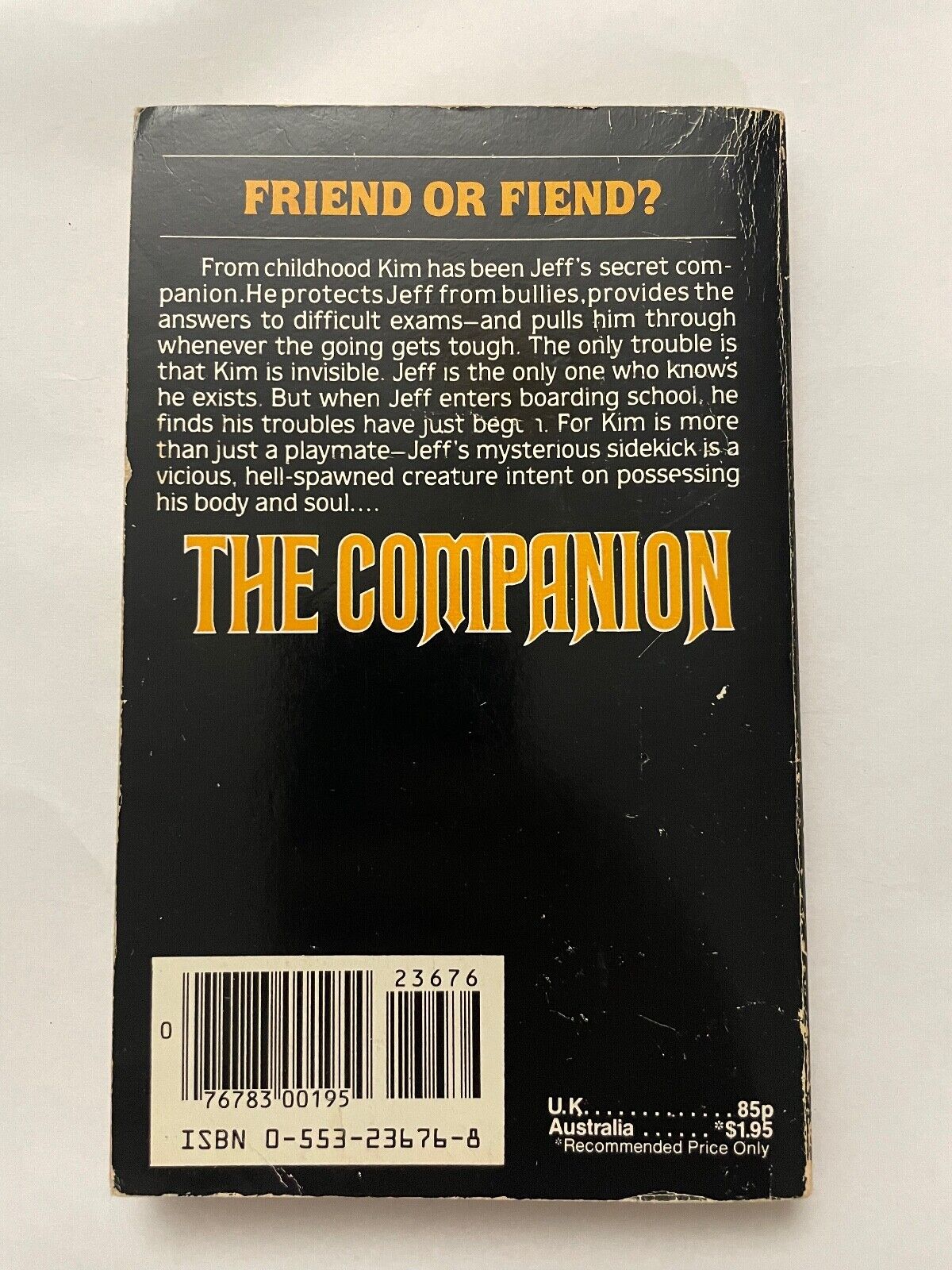 The Companion (Dark Forces) by Scott Siegel (Paperback, 1983) 1st ed scarce