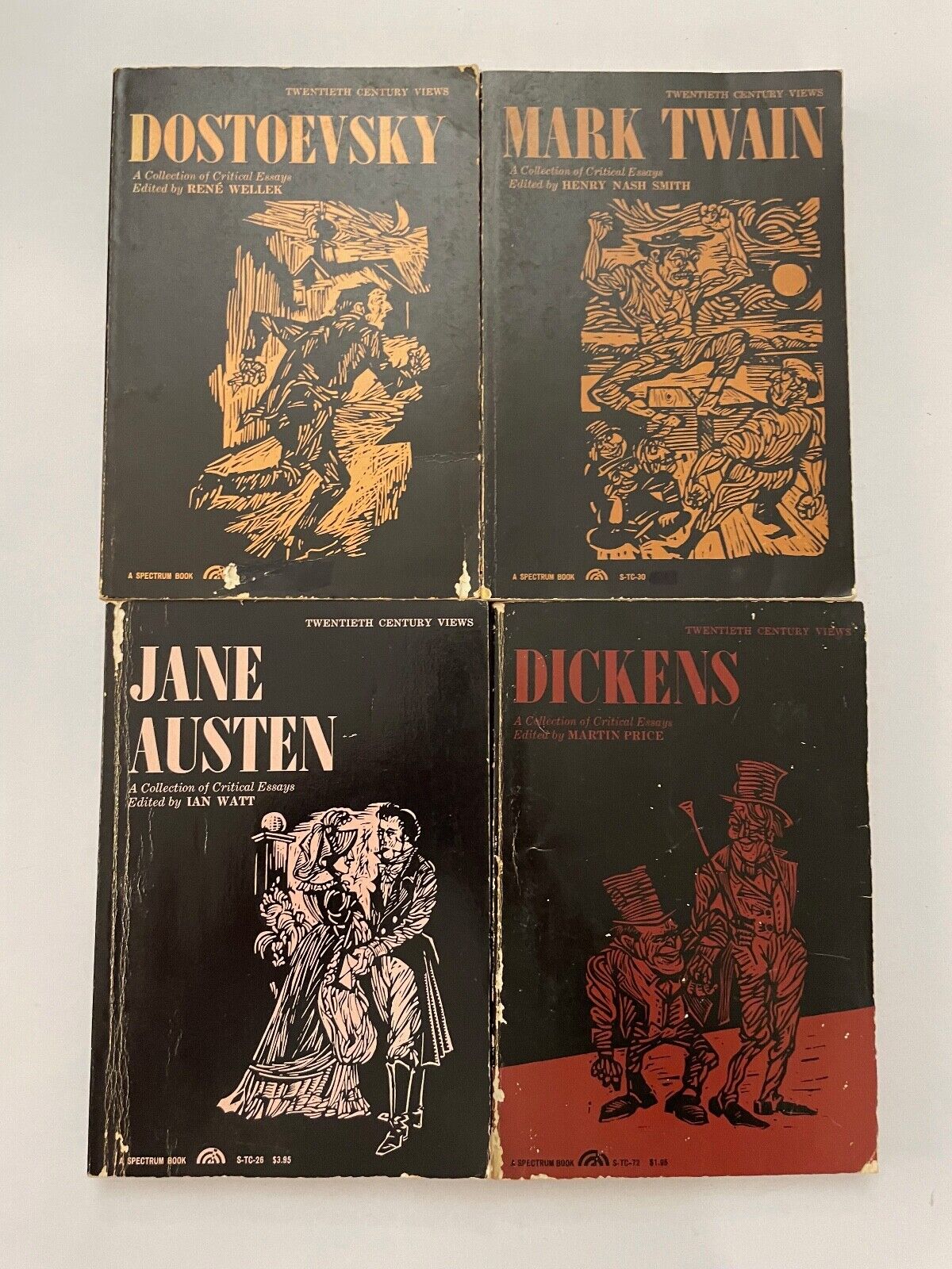 Collection Of Critical Essays Dostoevsky Twain Austen Dickens Spectrum 1962