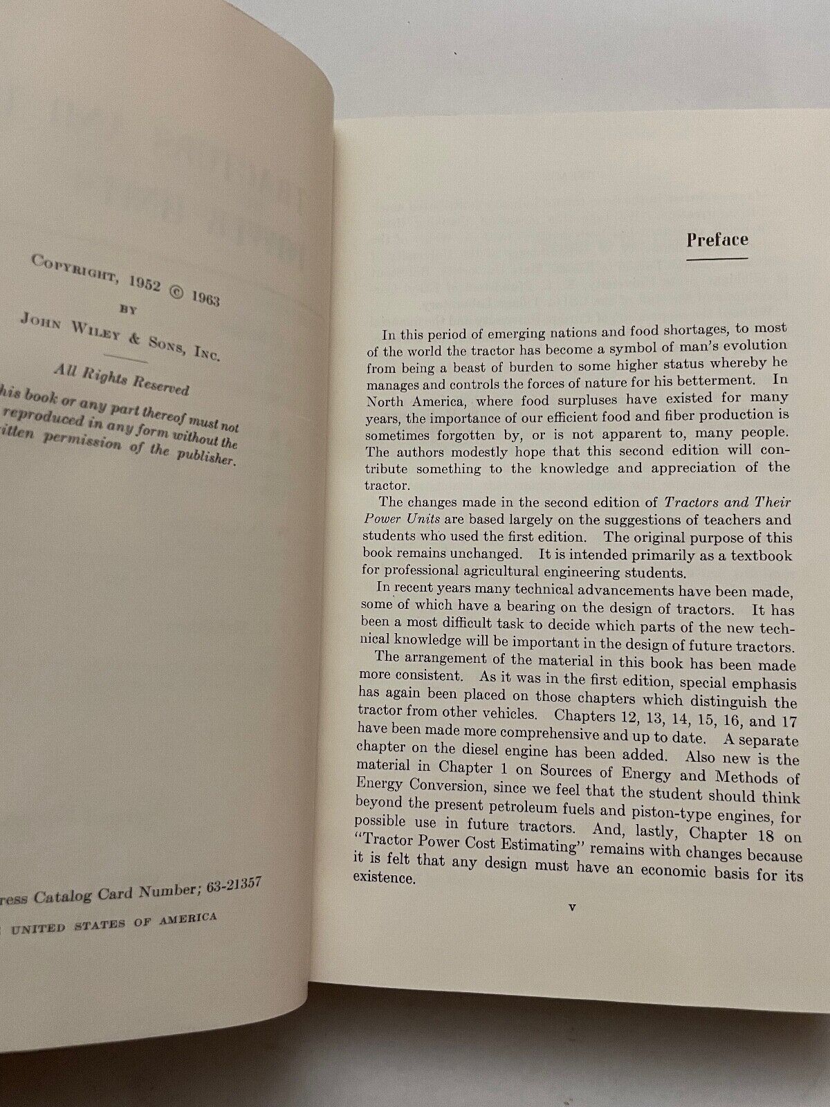 Tractors & Their Power Units by E. L. Barger (Hardcover, 1963)