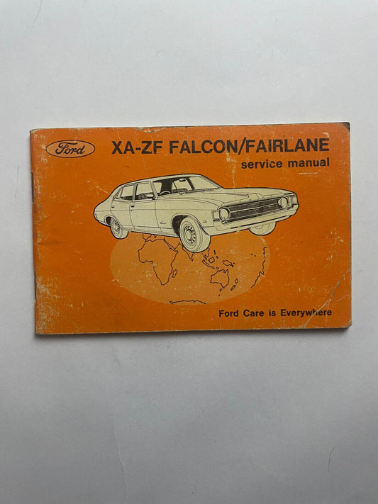 FORD FALCON XA & FAIRLANE ZF Series 1972-1973 Service Manual