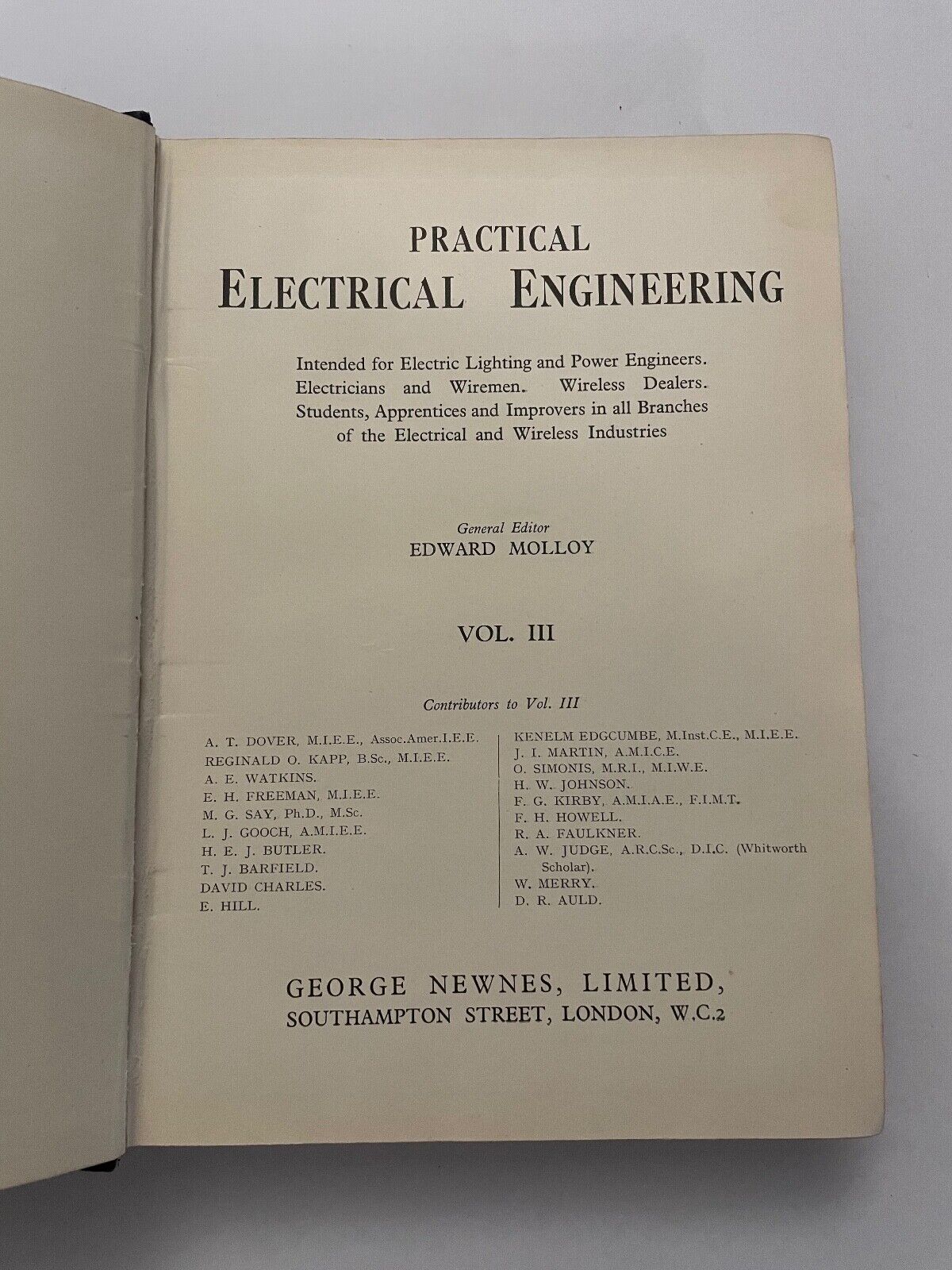Newnes Practical Electrical Engineering Edward Molloy Vol 3