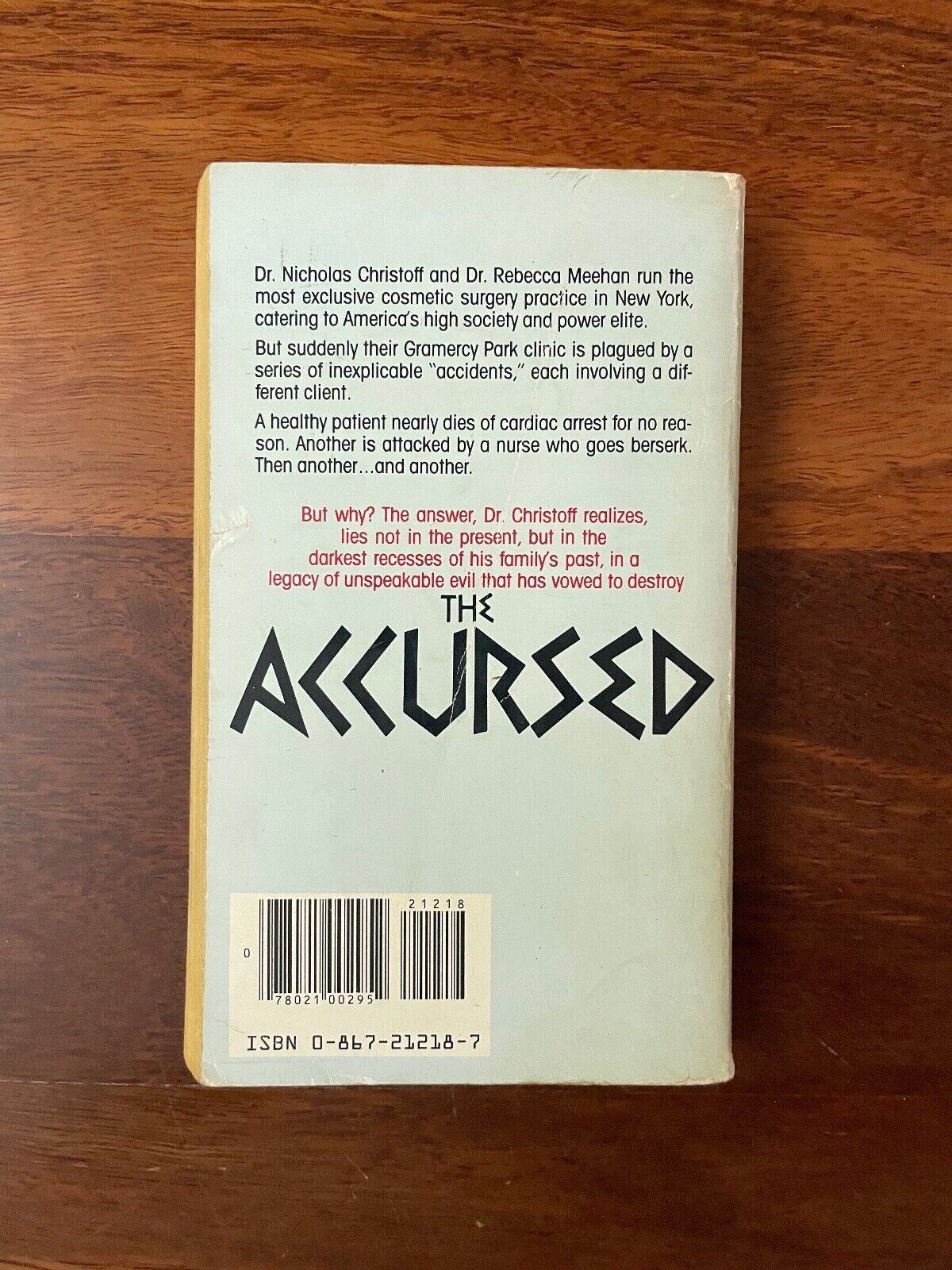 The Accursed by G. S. Burdick (Softcover, 1982)