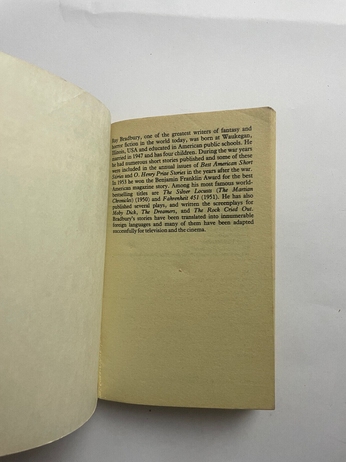 SOMETHING WICKED THIS WAY COMES. RAY BRADBURY. GRANADA 1983. LIKE NEW