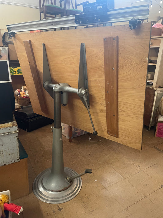 Nike Drafting Table Base with Top and Sliding Rule