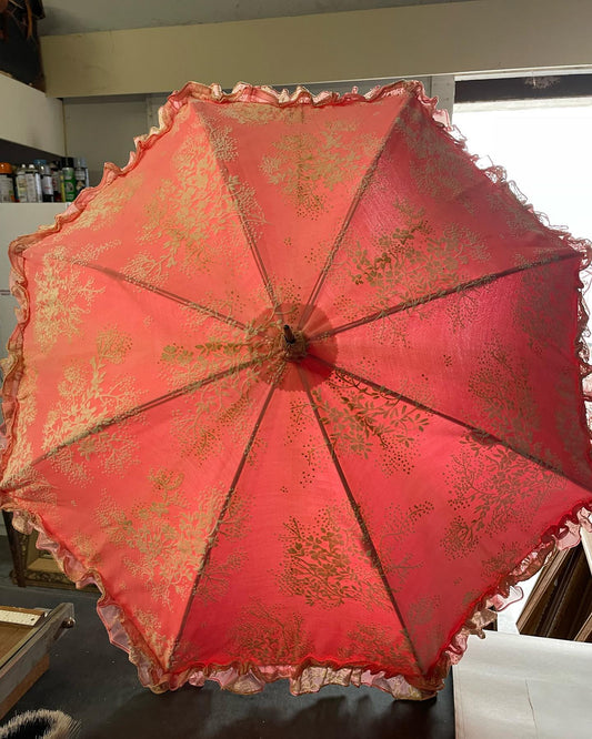 Victorian Ladies' Pink Parasol