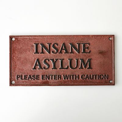 Insane Asylum Cast Iron (Rust)