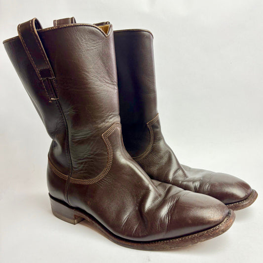 R. M. Williams Dark Brown All Leather Longhorn Brand Size 9 AU Boots