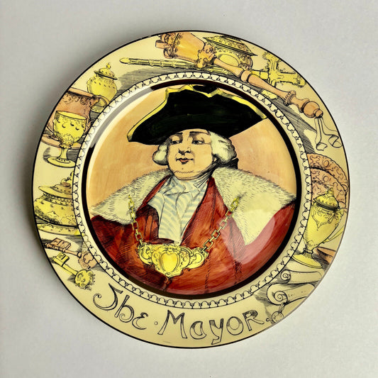 Vintage Royal Doulton Character Rack Plate 'The Mayor' D5899