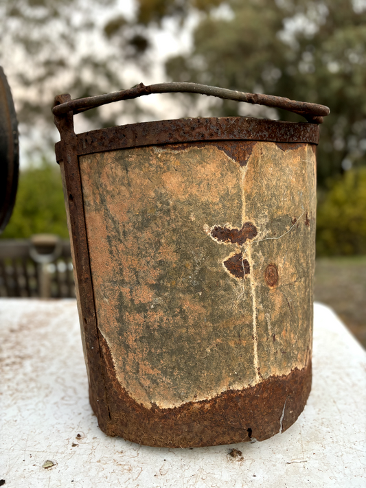 Antique Miner's Bucket from Coolgradie, WA Goldrush Period