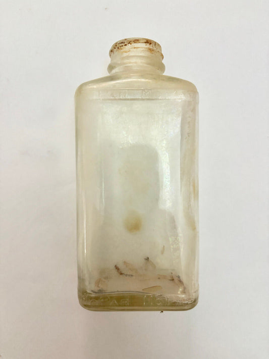 MoPar glass oil bottle, scarce