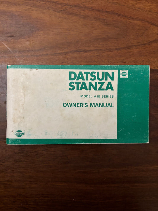 A10 series Datsun Stanza Nissan glove box owners manual