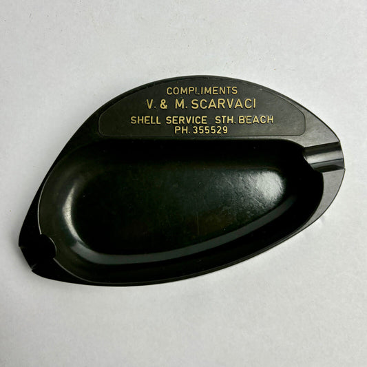 Shell Service Station South Beach Fremantle Vintage Bakelite Ashtray Scarvaci