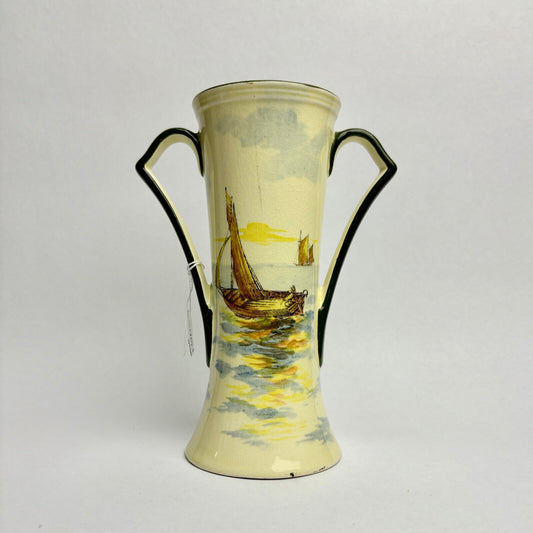 Royal Doulton Series Ware Sailboats Two-handled Ewer 20cm tall