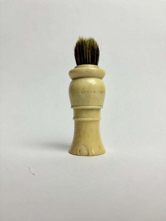 Antique Georgian shaving brush, whalebone and bristle No. 3