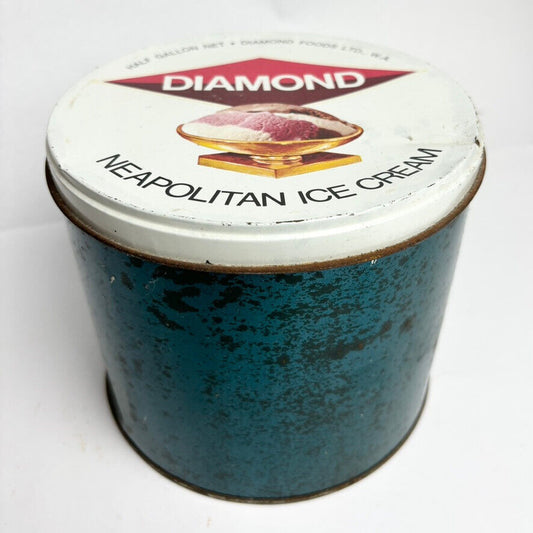 Vintage Diamond Neapolitan Ice Cream Tin