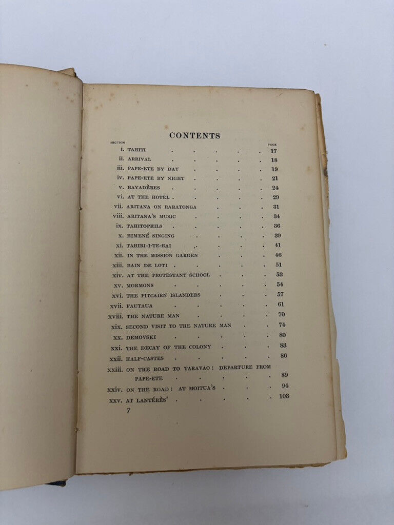 Tahiti by Tihoti George Calderon 1921 First Edition