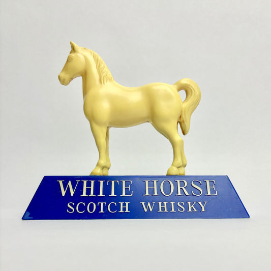 Vintage Plastic 'White Horse Scotch Whisky' Statue - England 14cm tall