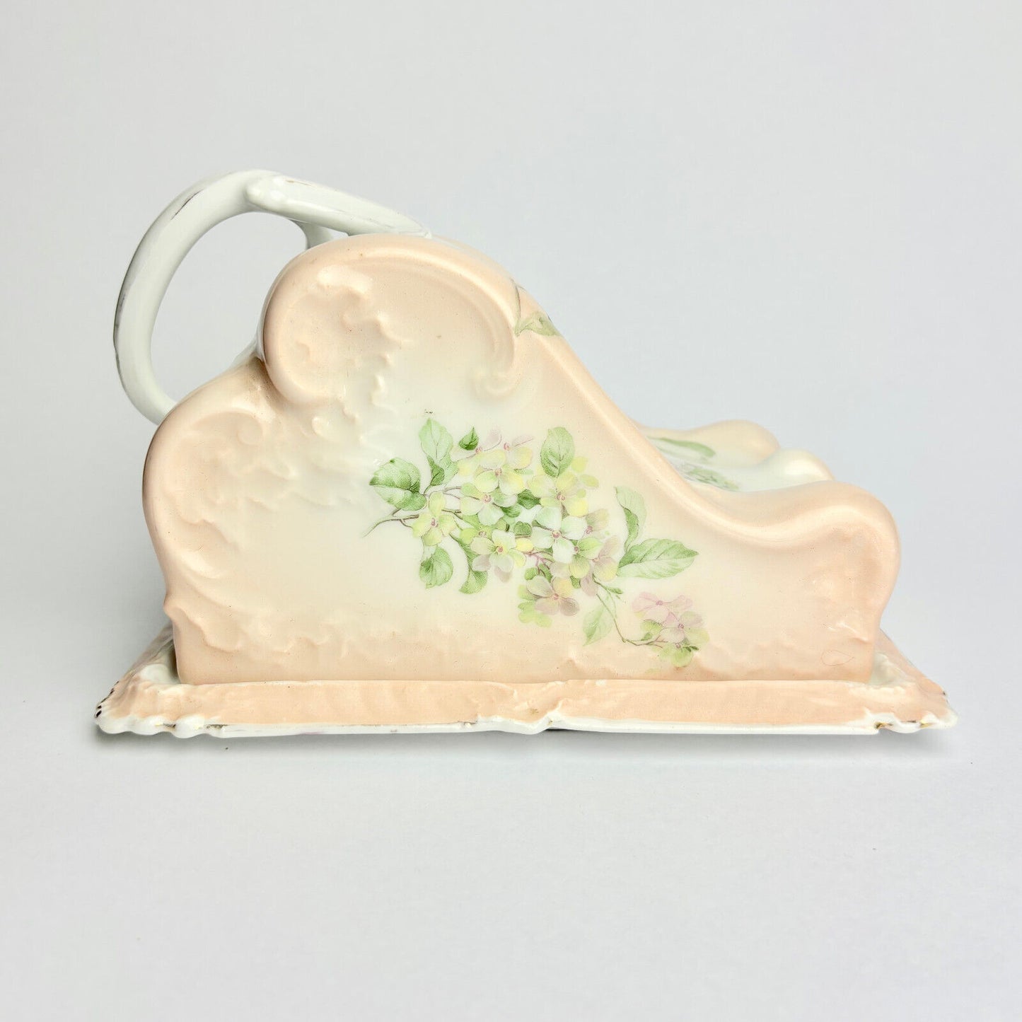 Pink Large Victorian Cheese Dish and Cover