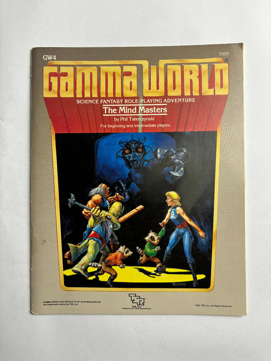 TSR Gamma World The Mind Masters