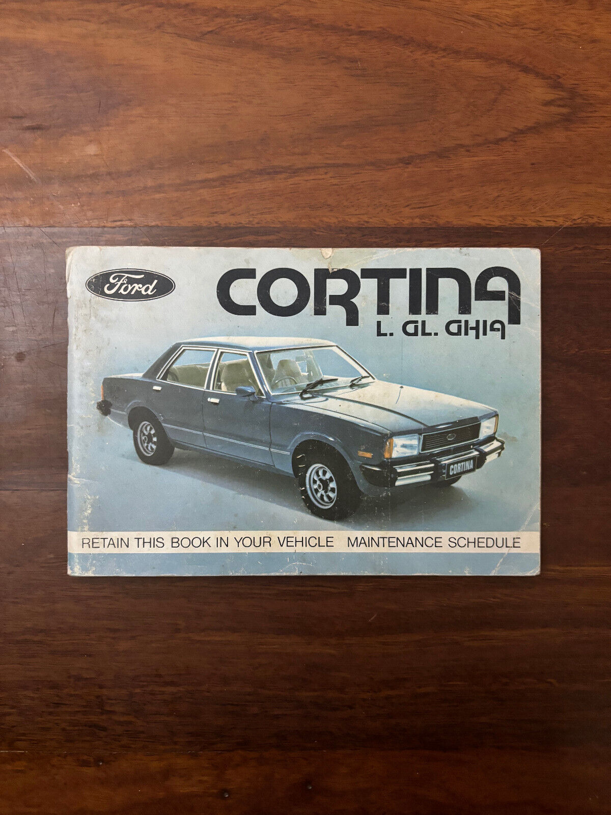 Ford Cortina L. GL. Ghia Operation Manual/Maintenance Schedule-1980 (e013)