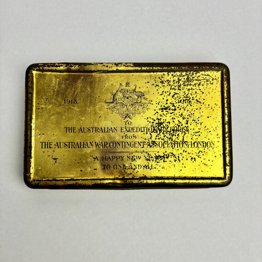 WWI Australian War Contingent Association gift tin