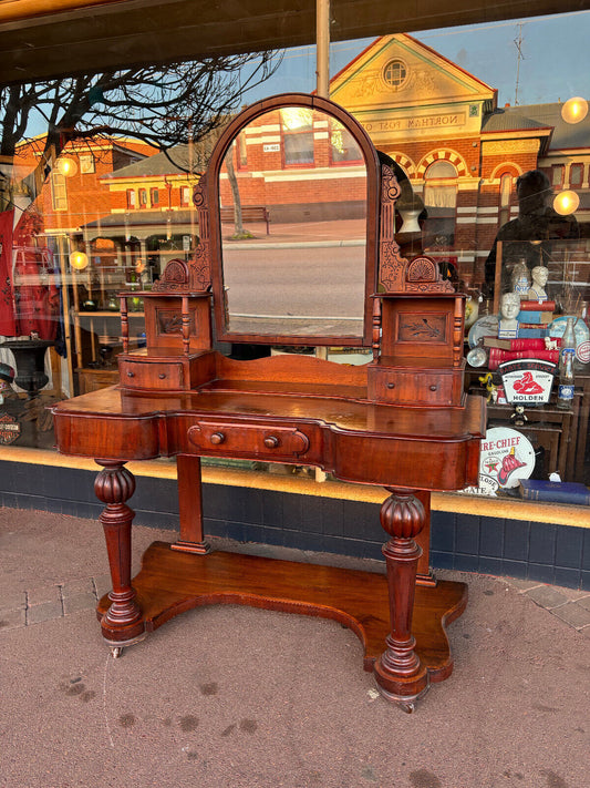 Antique Victorian  Mahogany Dressing Table