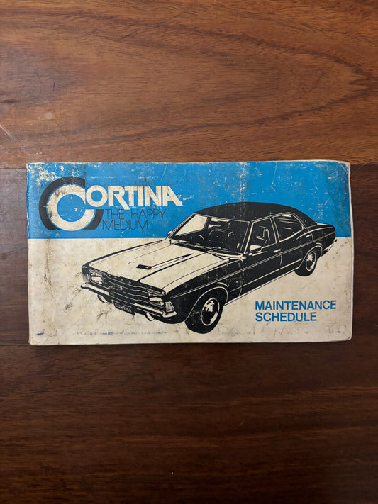 Vintage Cortina The Happy Medium Operation Manual/maintenance Schedule Book 1975