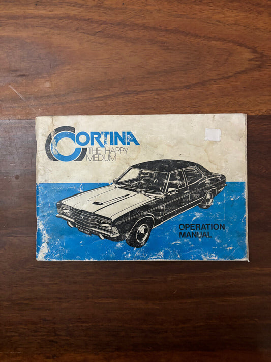 Vintage Cortina The Happy Medium Operation Manual/maintenance Schedule Book 1975