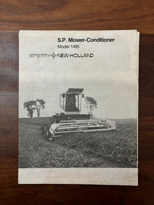 S.P. Mower-Conditioner Model 1495 SPERRY NEW HOLLAND