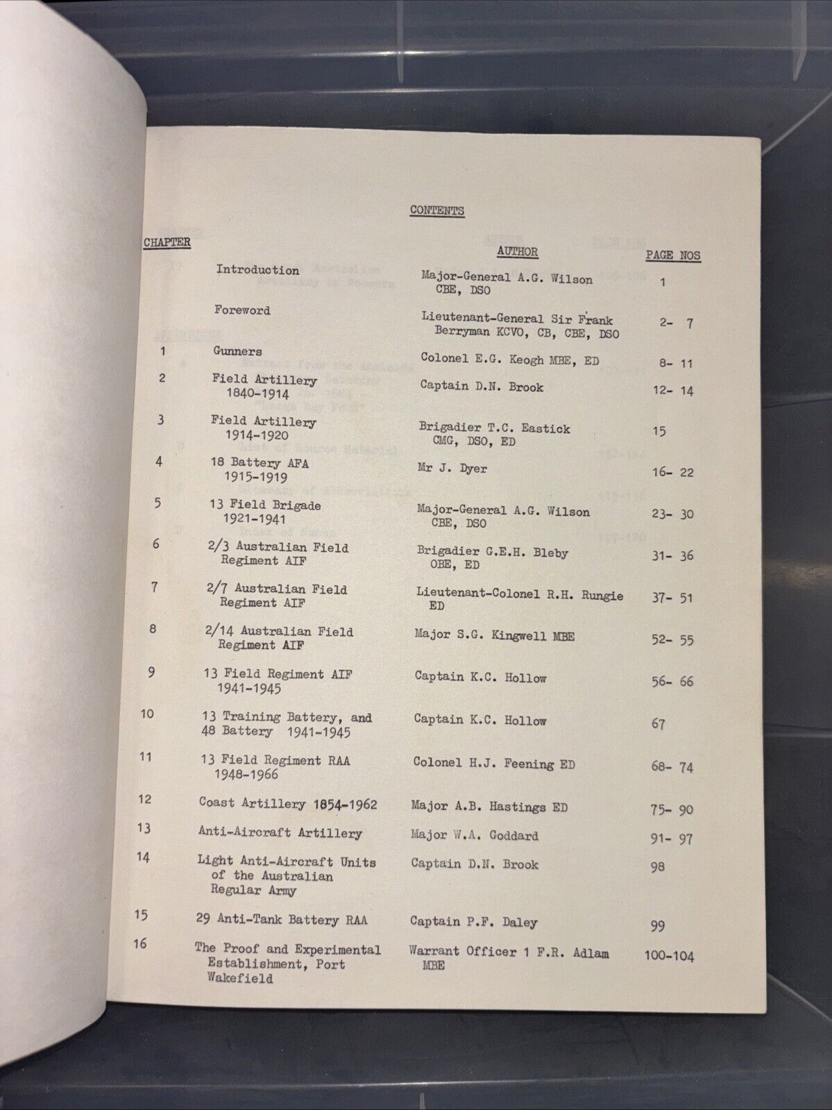 South Australian Artillery 1840 - 1966 Book
