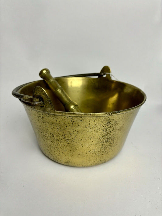 VINTAGE BRASS CHEMIST’S PESTLE & MORTAR