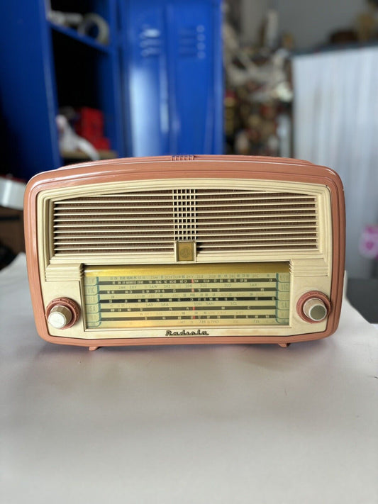 VINTAGE AWA RADIOLA PINK RADIO VALVE