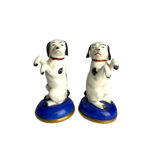 Antique Victorian Staffordshire Dancing Dogs