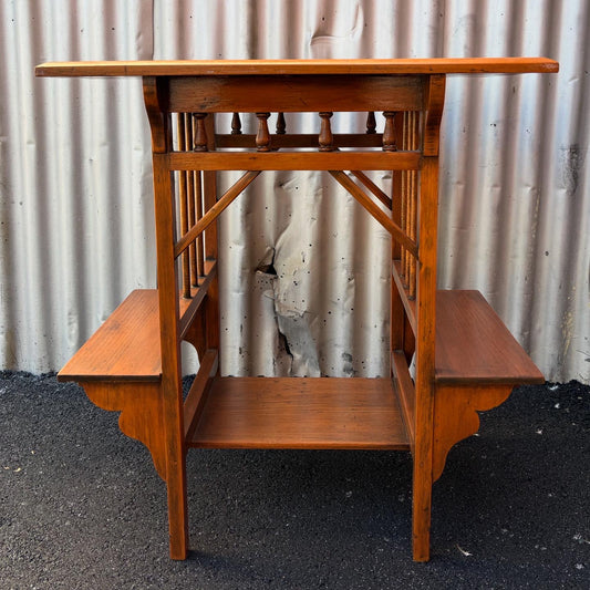 Vintage handmade pine occasional table