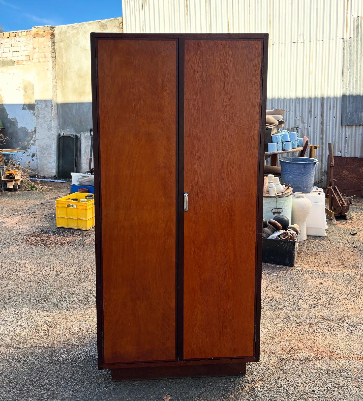 Solid jarrah and ply lowboy