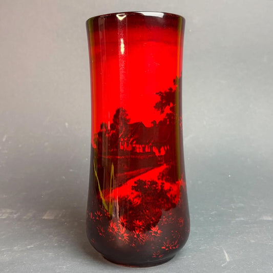 Royal Doulton Flambé Vase – Shape 7531 “Landscape” – c.1920s–30s