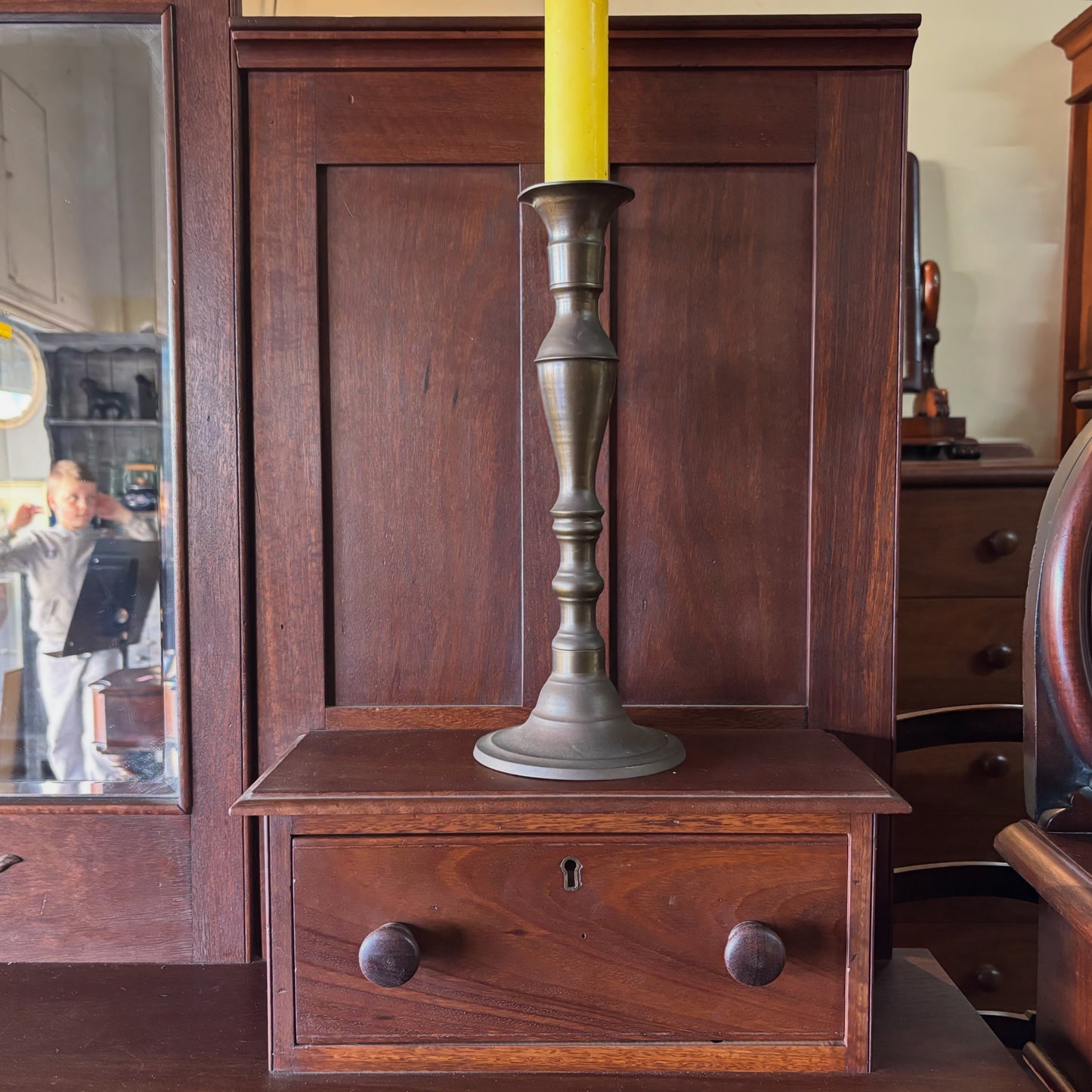 Early 20th Century West Australian Jarrah Sideboard with Period Mirror Back