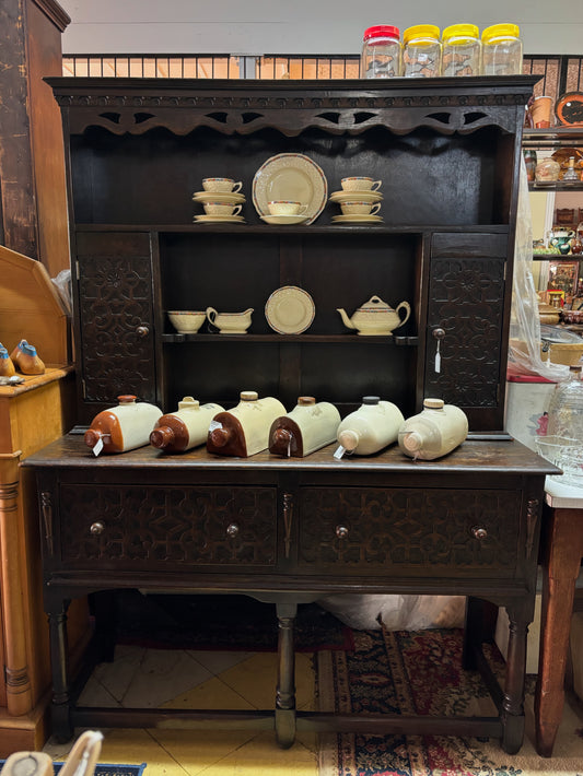 Jacobean Revival Oak Dresser – c. 1920–1935