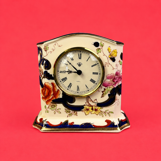 Vintage Mason's Ironstone Mandalay Quartz Mantel Clock – Made in England