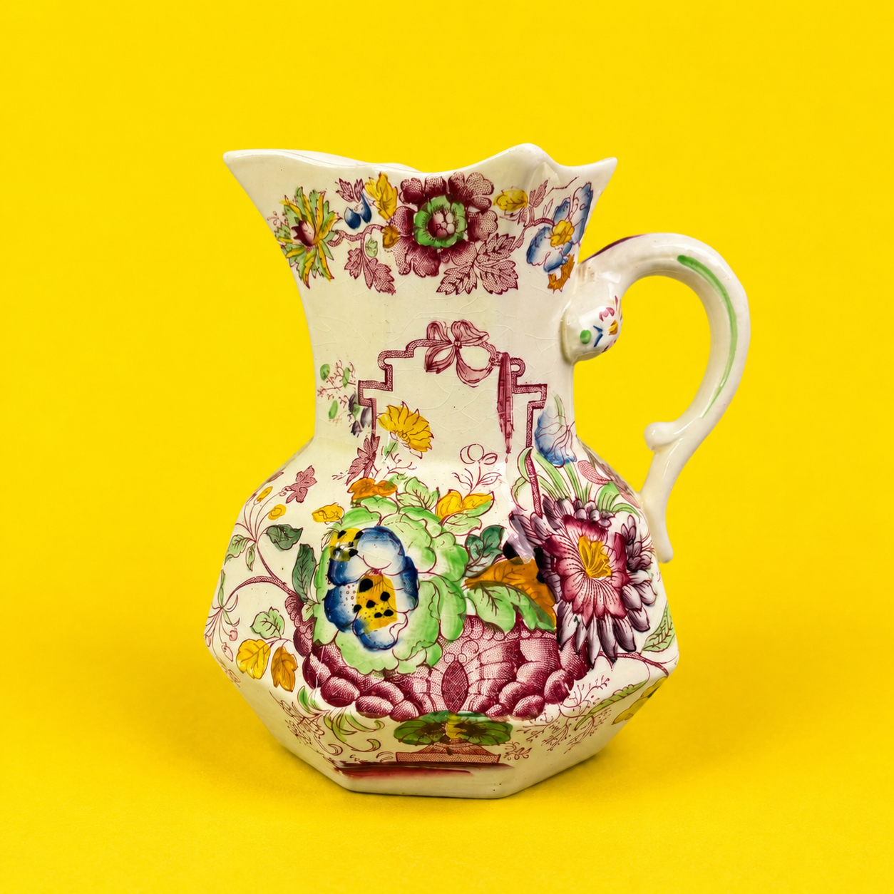 Antique Mason's Ironstone Mandarin Jug – Patent Ironstone China – England