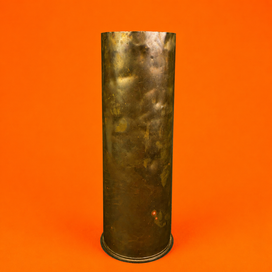 WWII 25 Pounder Brass Shell Case Trench Art Vase – 1942 MK II – 30cm