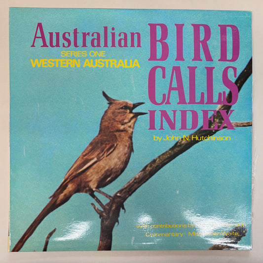 Australian Bird Calls Index Series One Western Australia LP Record NOS